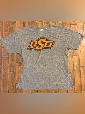 League Gray Short-Sleeve Tee with Orange OSU Logo